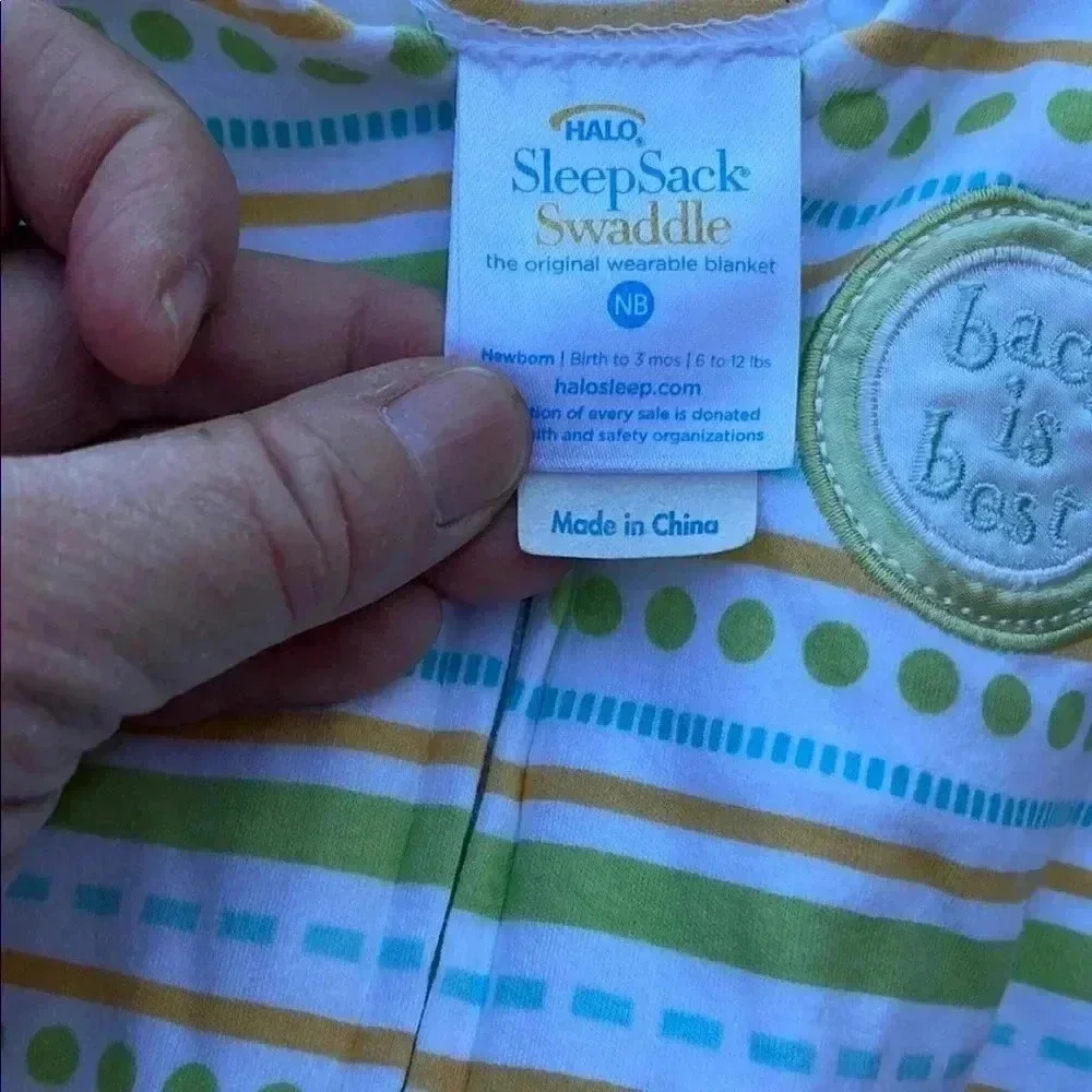 Halo Sleepsack Swaddle Pattern Newborn Size sleep sack